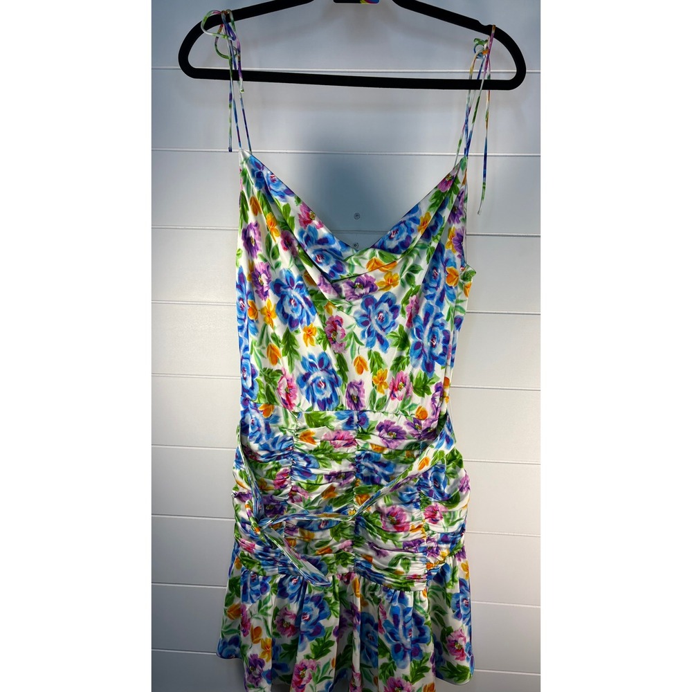 NWT For Love and Lemons Miranda Floral Belted Mini Dress (MSRP: $216) Large - Picture 7 of 10
